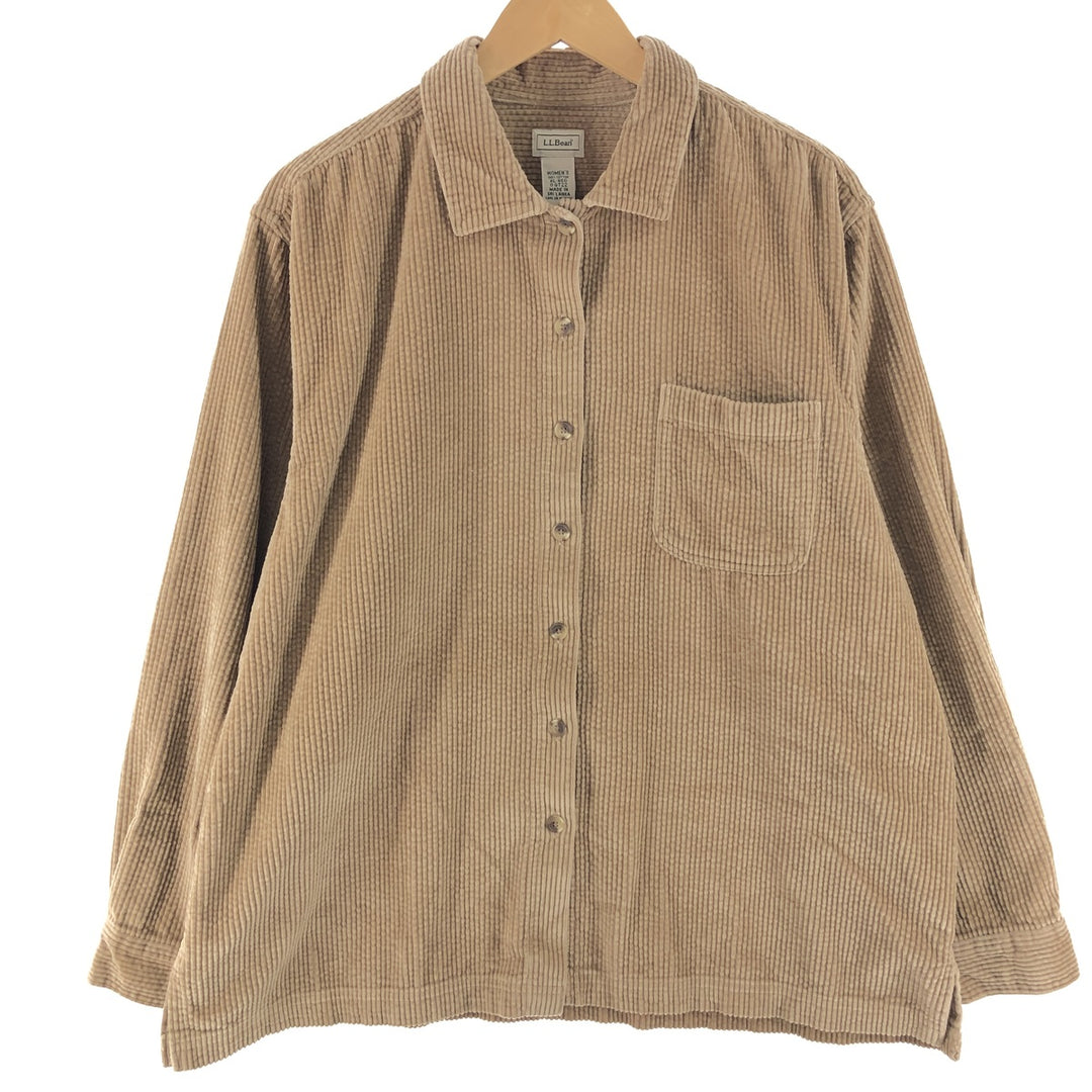 LLBean Long Sleeve Corduroy Shirt Women's XXL /eaa357630