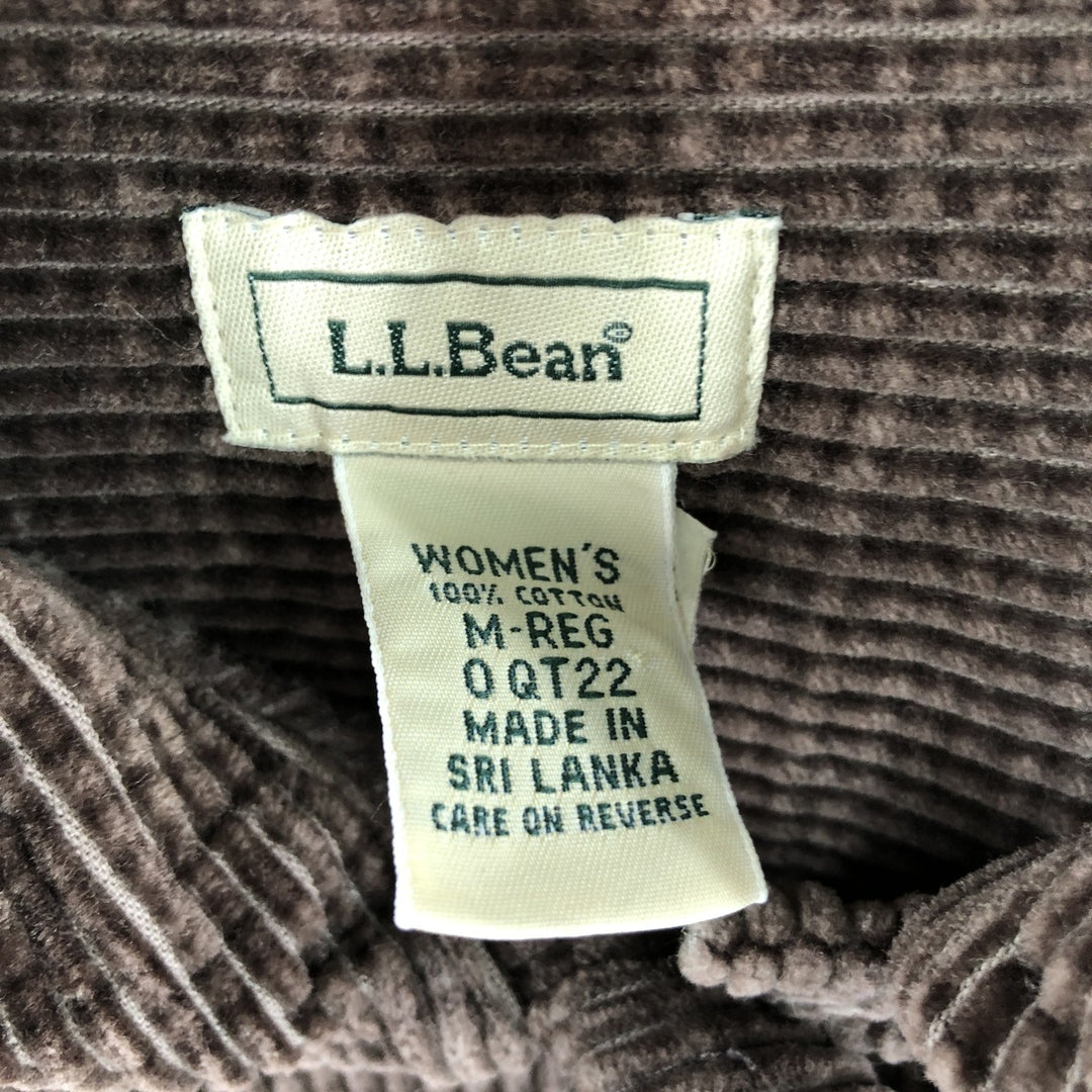 LLBean Long Sleeve Corduroy Shirt Women's XL /eaa357633