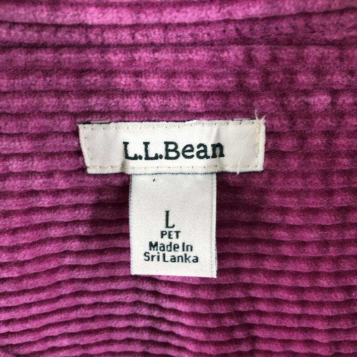 LLBean Long Sleeve Corduroy Shirt Women's XL /eaa357634