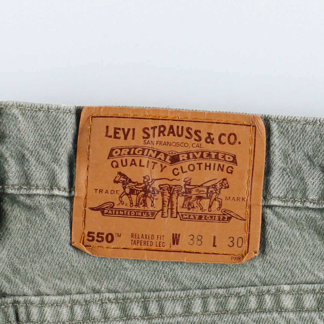 90'S Levi's 550 Relaxed Fit Tapered Leg Tapered Jeans Denim Pants Made in USA Men's W37 Vintage /eaa357752