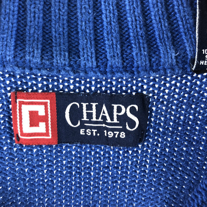 CHAPS Cotton Knit Half Zip Sweater Men's L /eaa358234