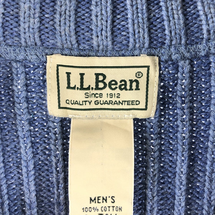 LLBean Lined Cotton Knit Half Zip Sweater Men's XL /eaa358289