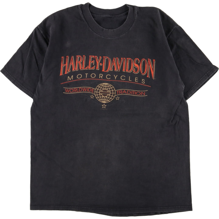 90'S Harley-Davidson Double-sided Print Motorcycle Bike T-Shirt Men's L Vintage /eaa358664