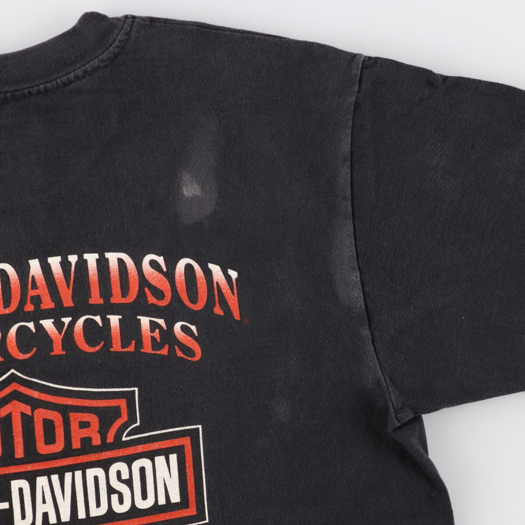 90'S Harley-Davidson Double-sided Print Motorcycle Bike T-Shirt Men's L Vintage /eaa358664