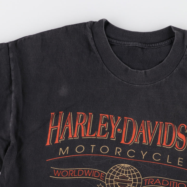 90'S Harley-Davidson Double-sided Print Motorcycle Bike T-Shirt Men's L Vintage /eaa358664