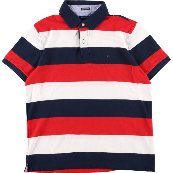 Tommy Hilfiger Short Sleeve Striped Polo Shirt Men's S /eaa359086