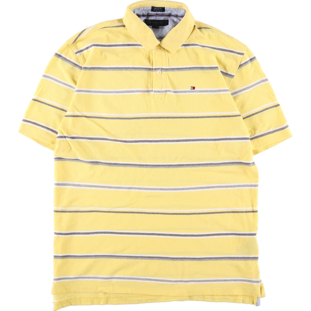 Tommy Hilfiger Short Sleeve Striped Polo Shirt Men's L /eaa359090