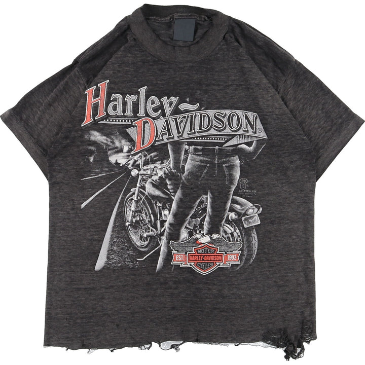 80'S Harley-Davidson Motorcycle Bike T-shirt Men's S /eaa359208