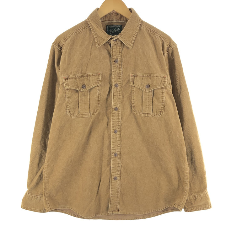 WOOLRICH Long Sleeve Corduroy Shirt Men's L /eaa359373