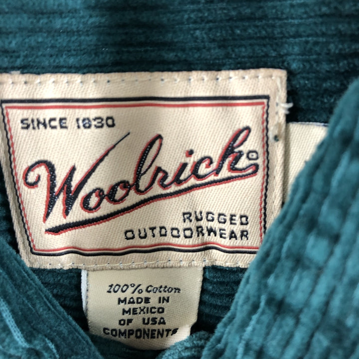 WOOLRICH Long Sleeve Corduroy Shirt Men's XL /eaa359474