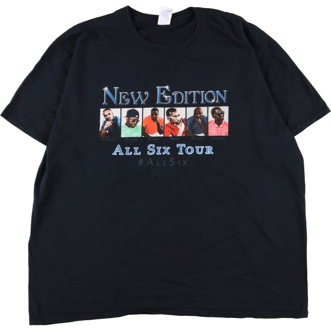 Gildan NEW EDITION ALL SIX TOUR Band T-shirt, Men's XL /eaa359826