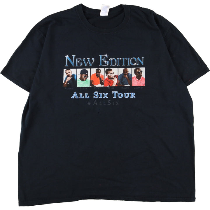 Gildan NEW EDITION ALL SIX TOUR Band T-shirt, Men's XL /eaa359826