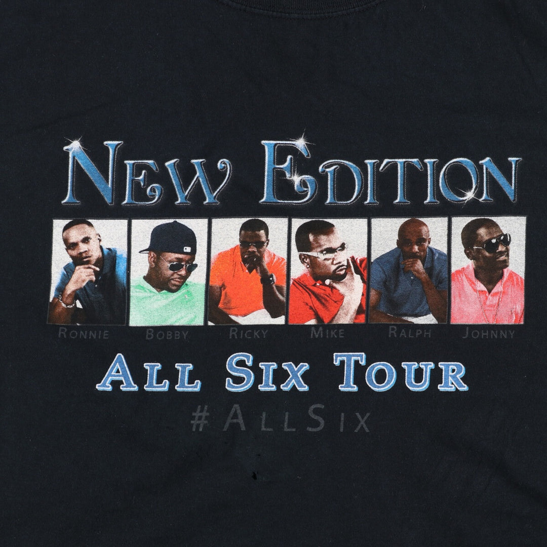 Gildan NEW EDITION ALL SIX TOUR Band T-shirt, Men's XL /eaa359826