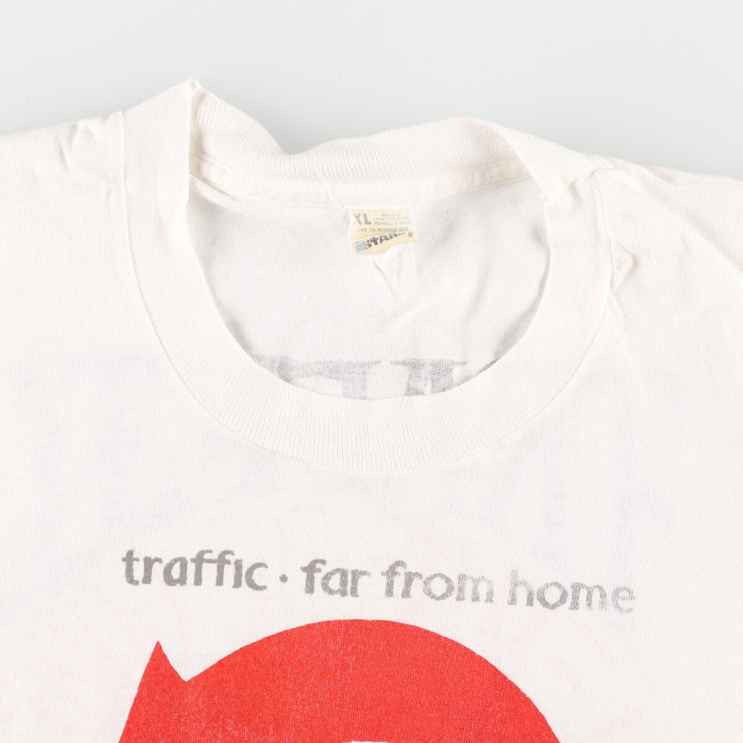 80's SCREEN STARS TRAFFIC FAR FROM HOME Band T-Shirt, Made in USA, Men's M /eaa359829