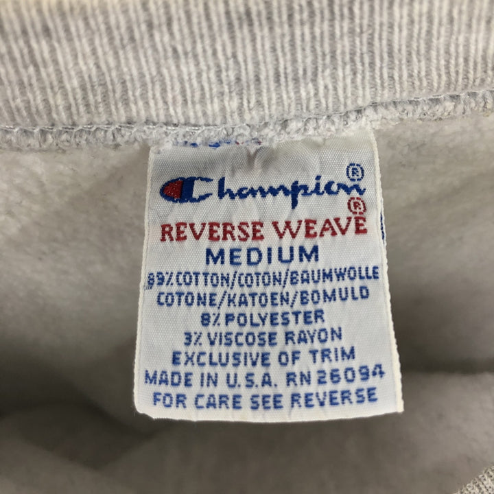 90'S Champion Reverse Weave Embroidered Tag One Point Logo Sweatshirt Trainer Made in USA Men's M /eaa360686