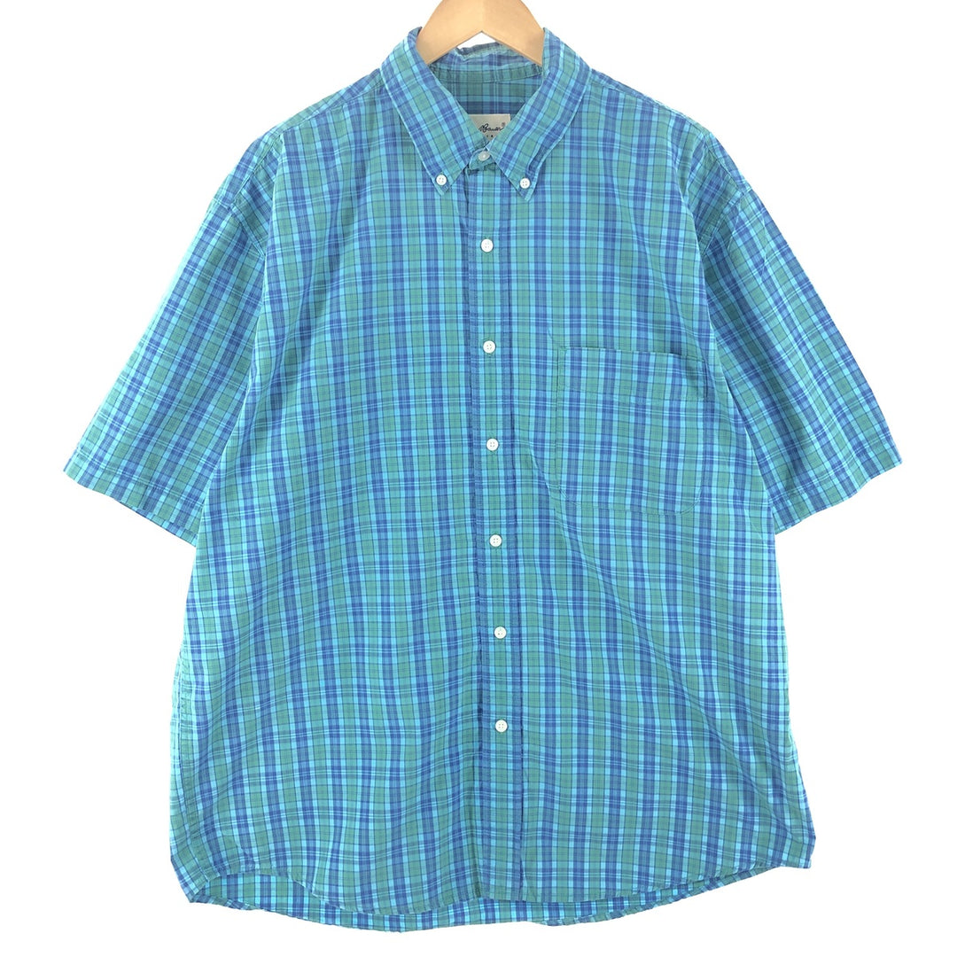 Eddie Bauer Short Sleeve Button Down Check Shirt Men's XL /eaa360747