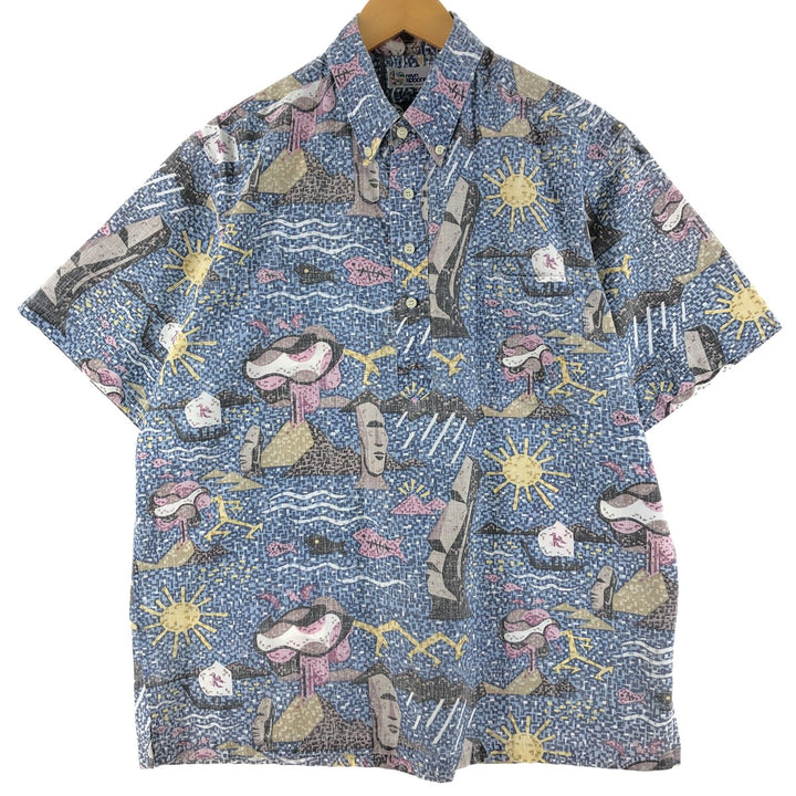 90'S Reyn Spooner Swimsuit Tag Bikini Tag Button Down Hawaiian Aloha Shirt Made in Hawaii Men's L Vintage /eaa360777