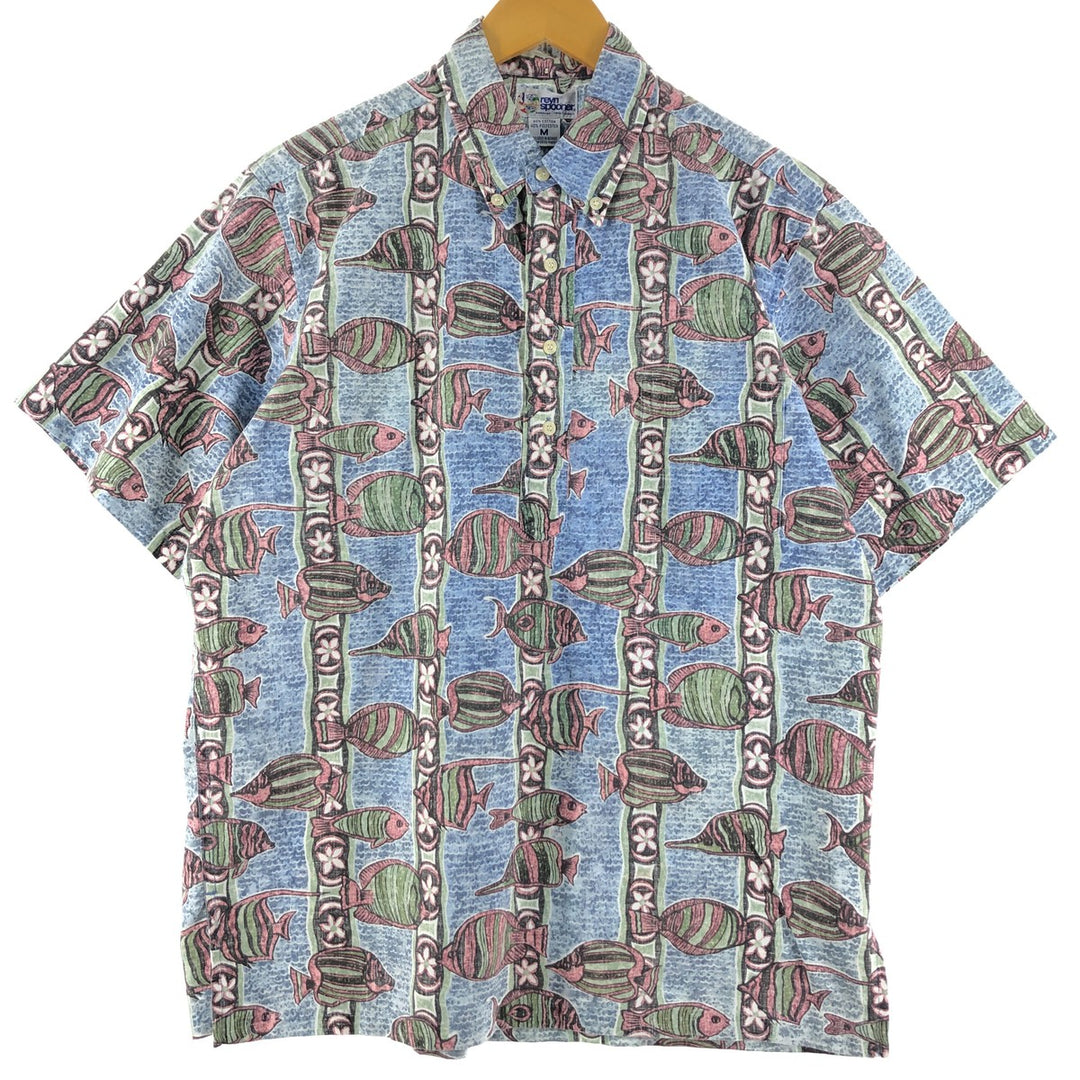 90'S Reyn Spooner Swimsuit Tag Bikini Tag Button Down Hawaiian Aloha Shirt Made in Hawaii Men's L /eaa360779