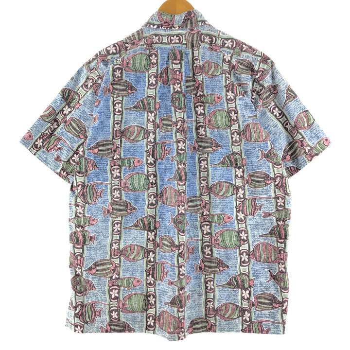 90'S Reyn Spooner Swimsuit Tag Bikini Tag Button Down Hawaiian Aloha Shirt Made in Hawaii Men's L /eaa360779