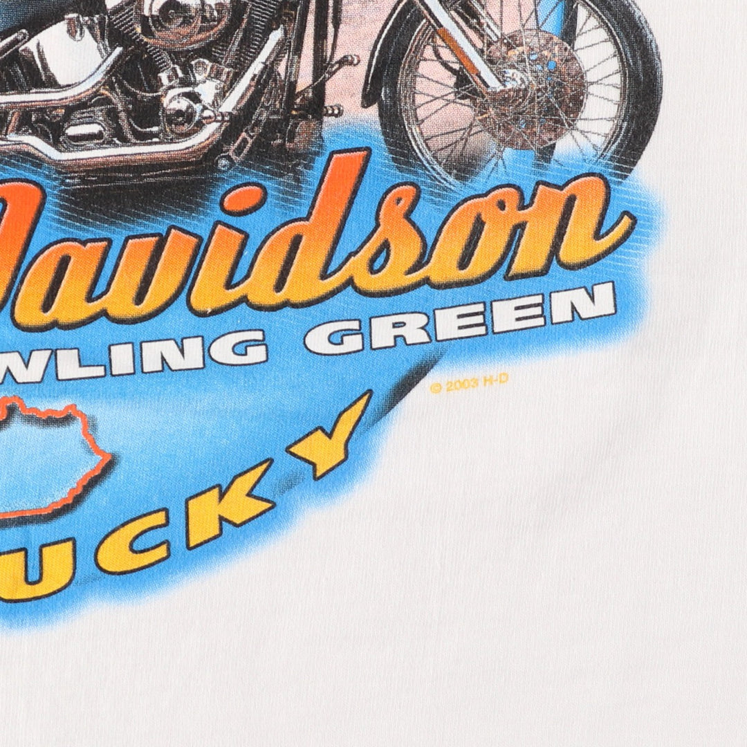 Harley-Davidson Hanes Motorcycle Bike T-shirt Made in USA Men's L /eaa360859