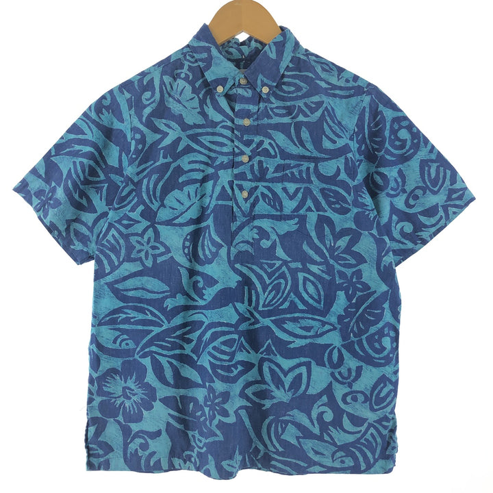 90'S Reyn Spooner Swimsuit Tag Bikini Tag All-Over Print Pullover Button-Down Hawaiian Aloha Shirt Men's S /eaa361117