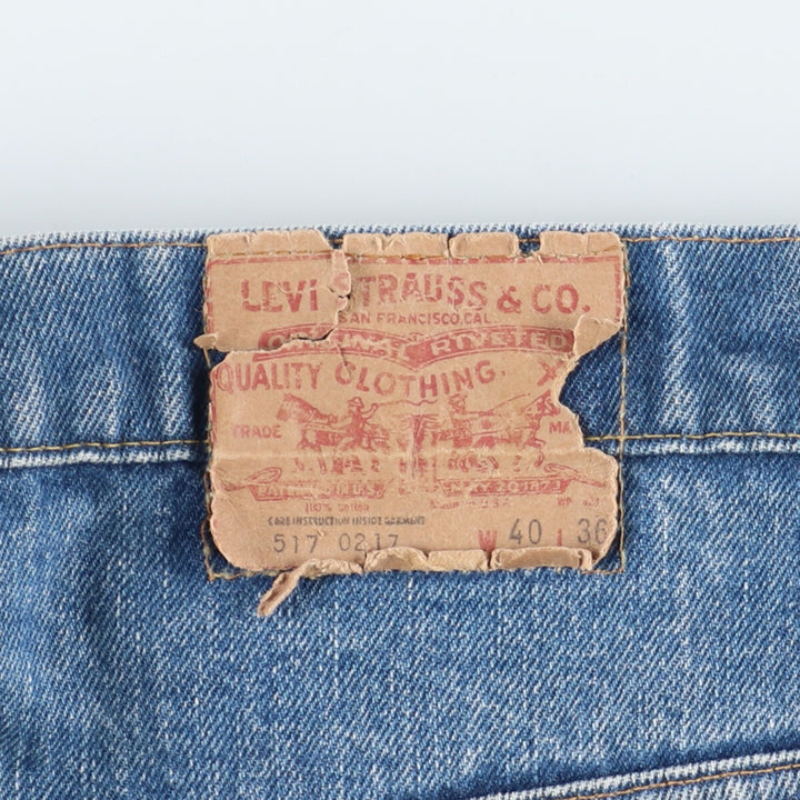 Big size 80'S Levi's 517 0217 bootcut jeans denim pants made in USA men's w39 vintage /eaa361695