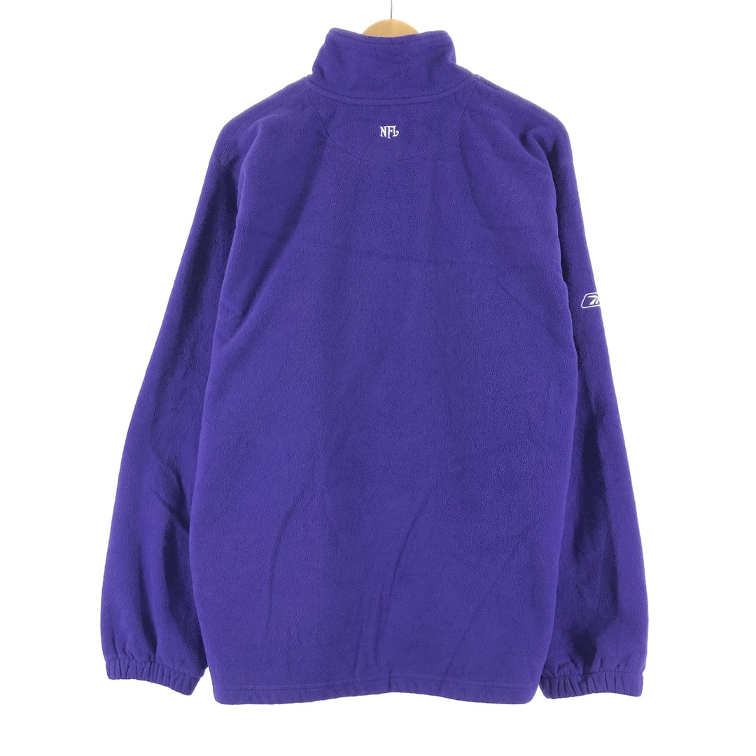 Reebok NFL MINNESOTA VIKINGS Minnesota Vikings Half Zip Fleece Pullover Men's L /eaa361758