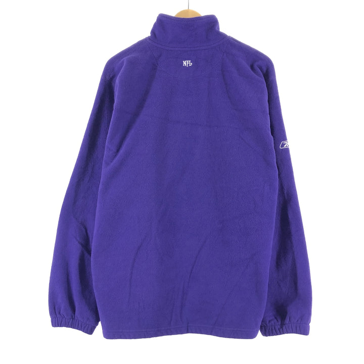 Reebok NFL MINNESOTA VIKINGS Minnesota Vikings Half Zip Fleece Pullover Men's L /eaa361758