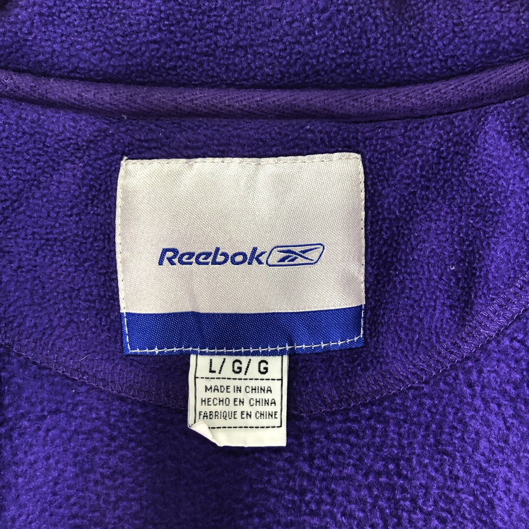 Reebok NFL MINNESOTA VIKINGS Minnesota Vikings Half Zip Fleece Pullover Men's L /eaa361758