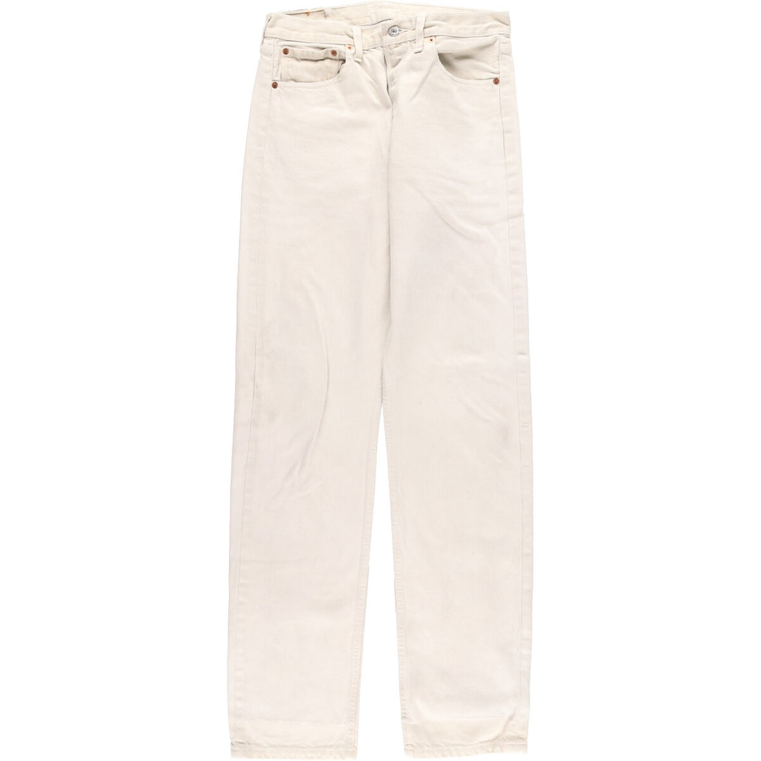 90'S Levi's Levi's 501 Euro Model White Jeans Straight Denim Pants Made in England Men's W30 / eaa361975