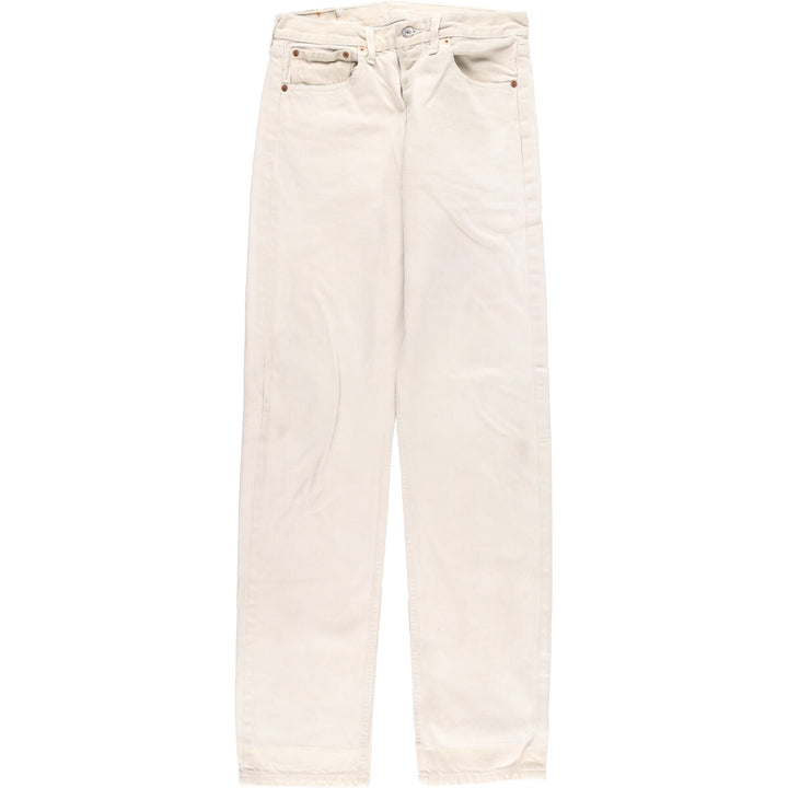 90'S Levi's Levi's 501 Euro Model White Jeans Straight Denim Pants Made in England Men's W30 / eaa361975