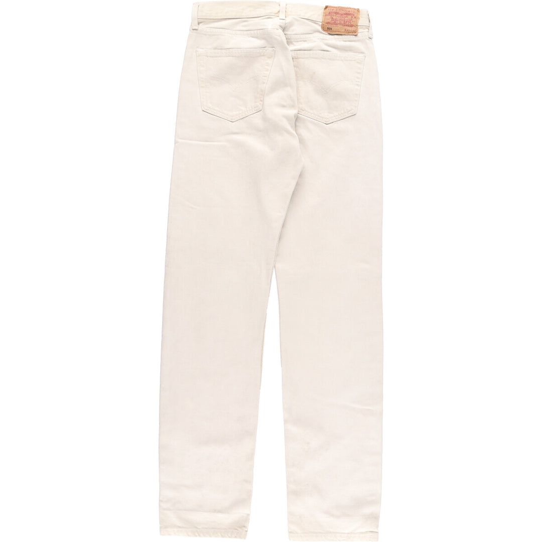 90'S Levi's Levi's 501 Euro Model White Jeans Straight Denim Pants Made in England Men's W30 / eaa361975