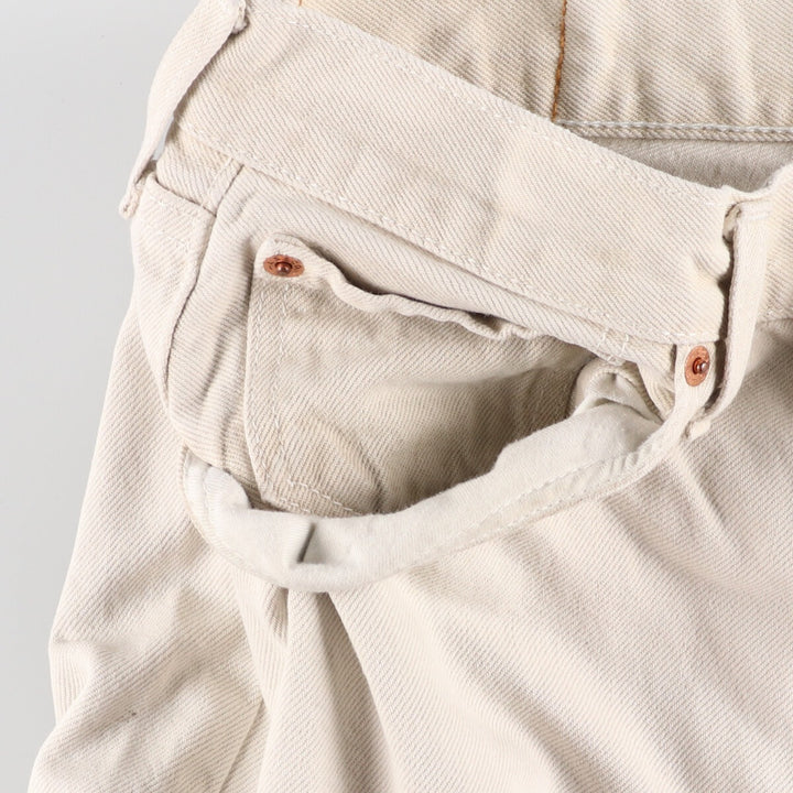 90'S Levi's Levi's 501 Euro Model White Jeans Straight Denim Pants Made in England Men's W30 / eaa361975