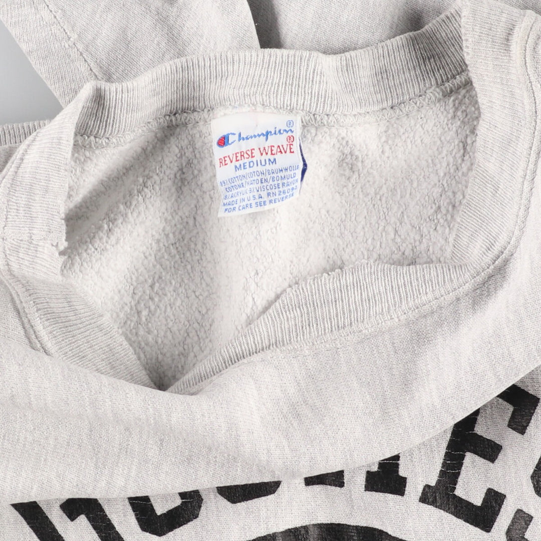 90'S Champion Reverse Weave Embroidered Tag Triple Print Printed Sweatshirt Trainer Made in USA Men's M /eaa362495