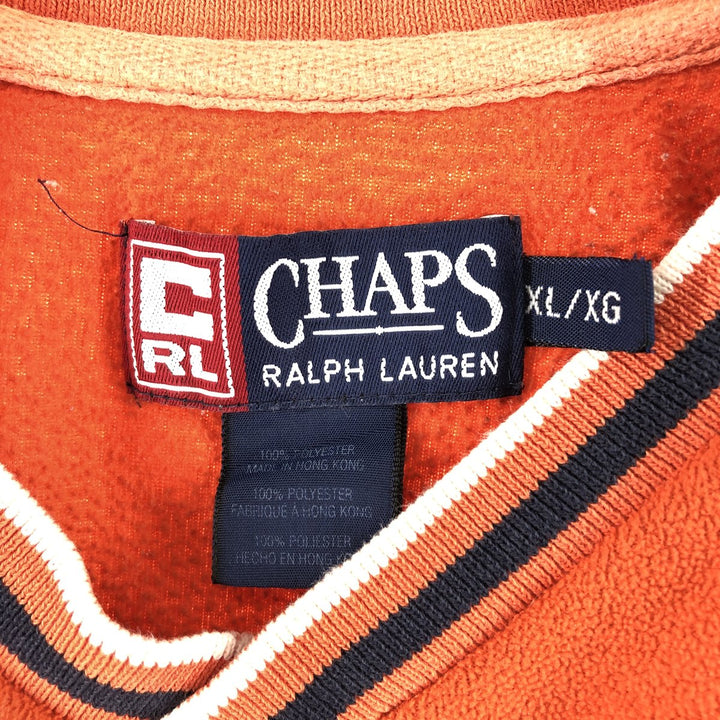 90'S Ralph Lauren CHAPS V-neck fleece pullover men's XL vintage /eaa362519