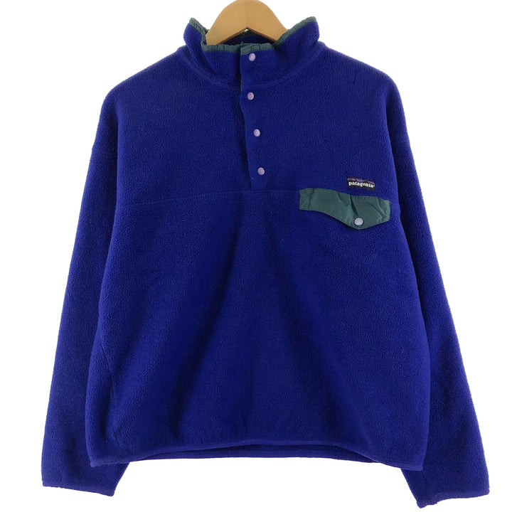 90'S Patagonia SYNCHILLA Snowless Tag Snap-T Fleece Pullover Men's L Vintage / eaa363109