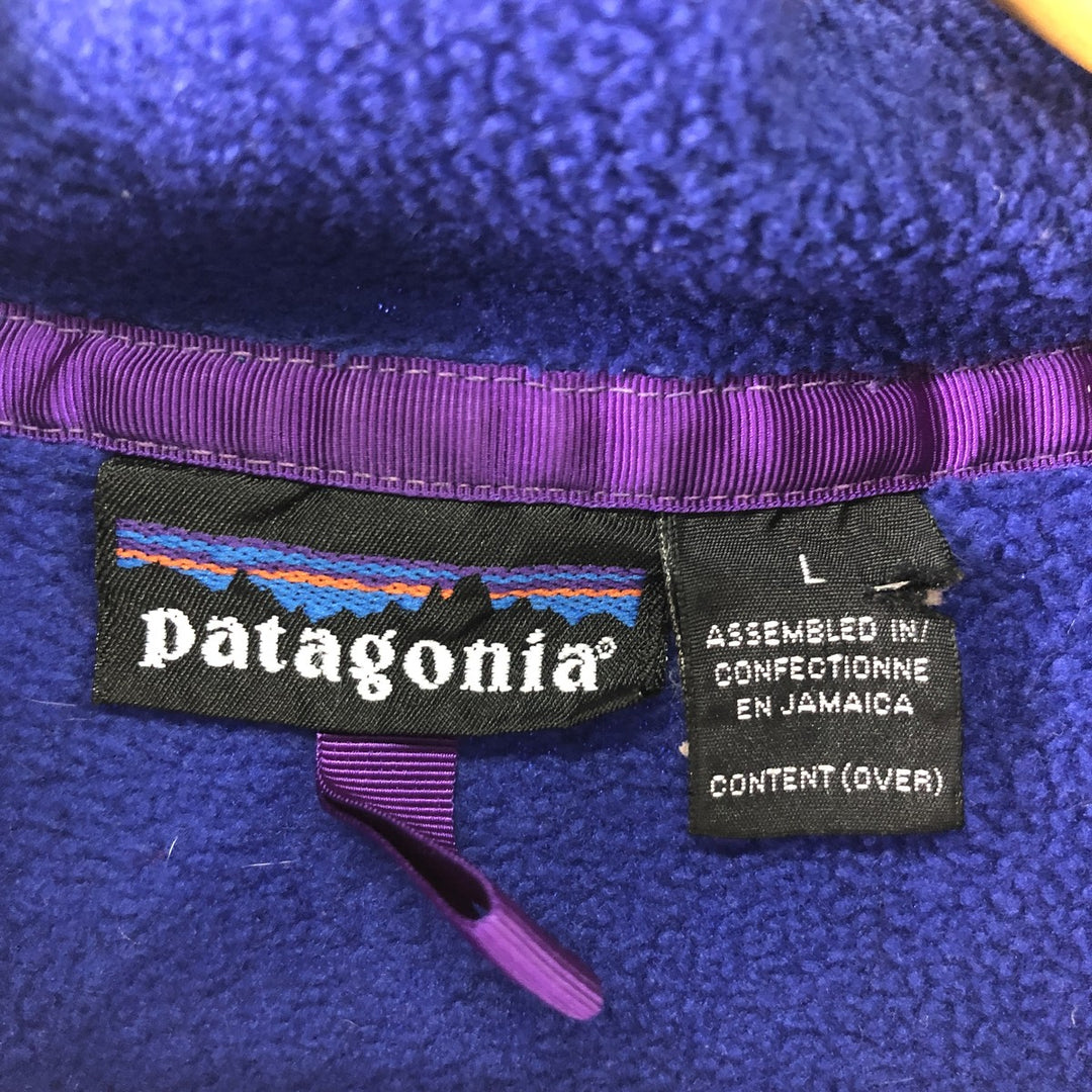 90'S Patagonia SYNCHILLA Snowless Tag Snap-T Fleece Pullover Men's L Vintage / eaa363109