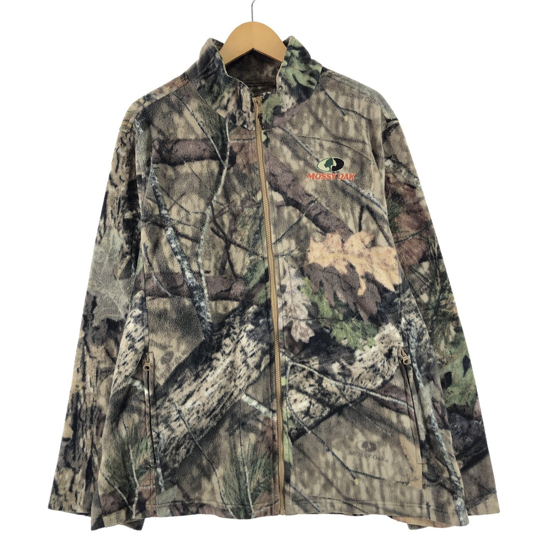 MOSSY OAK Camouflage Pattern Real Tree Camo Fleece Jacket Men's XL /eaa363113