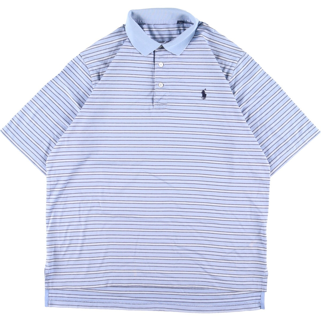 Ralph Lauren short sleeve striped polo shirt for men, size M /eaa363617