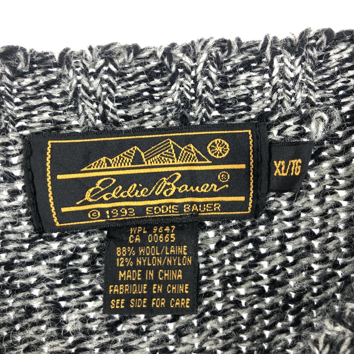 90'S Eddie Bauer all-over print wool knit sweater, men's XL, vintage / eaa363842