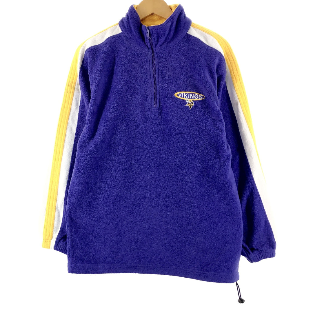 NFL MINNESOTA VIKINGS Minnesota Vikings Half Zip Fleece Pullover Men's M /eaa364158