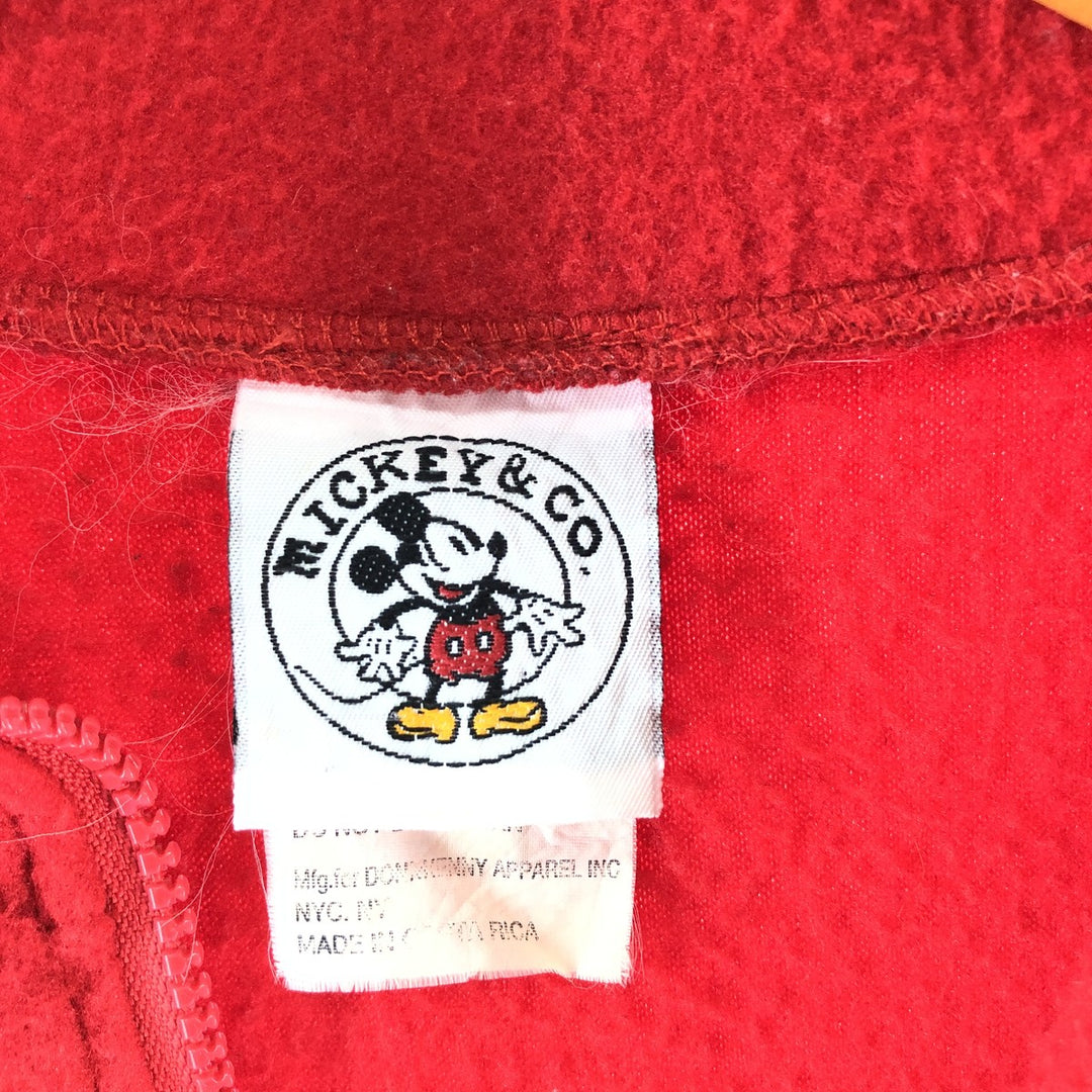 90'S MICKEY CO. MICKEY MOUSE Mickey Mouse Half Zip Fleece Pullover Men's XL Vintage /eaa364167