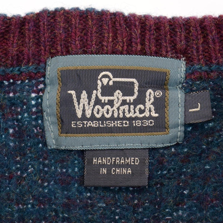 WOOLRICH All-over print wool knit sweater for women L /eaa365003