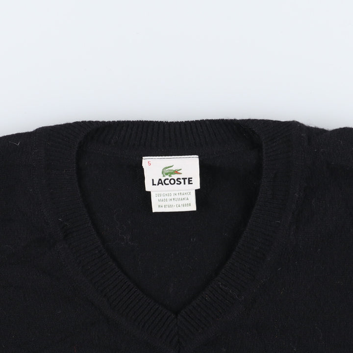 Lacoste V-neck wool knit sweater, men's L /eaa365088