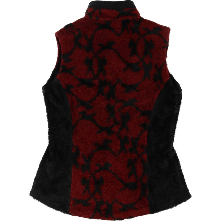 KERRITS all-over print fleece vest, made in Canada, women's size M /eaa365125