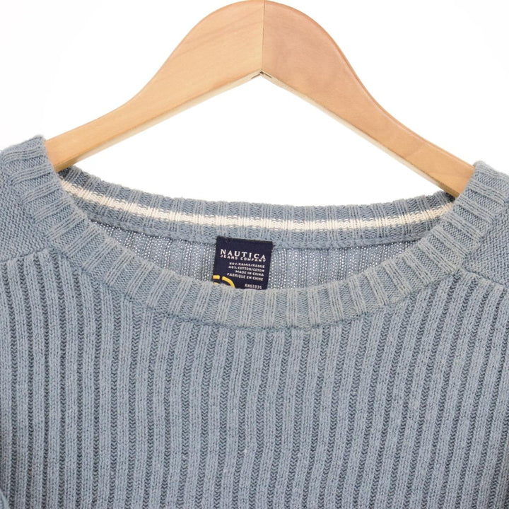 NAUTICA JEANS COMPANY Ribbed Cotton Knit Sweater Men's XL /eaa365155