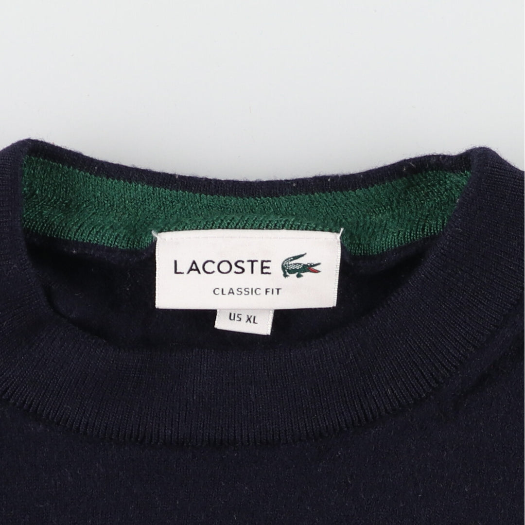 Lacoste Classic Fit Wool Knit Sweater Men's Medium /eaa365242