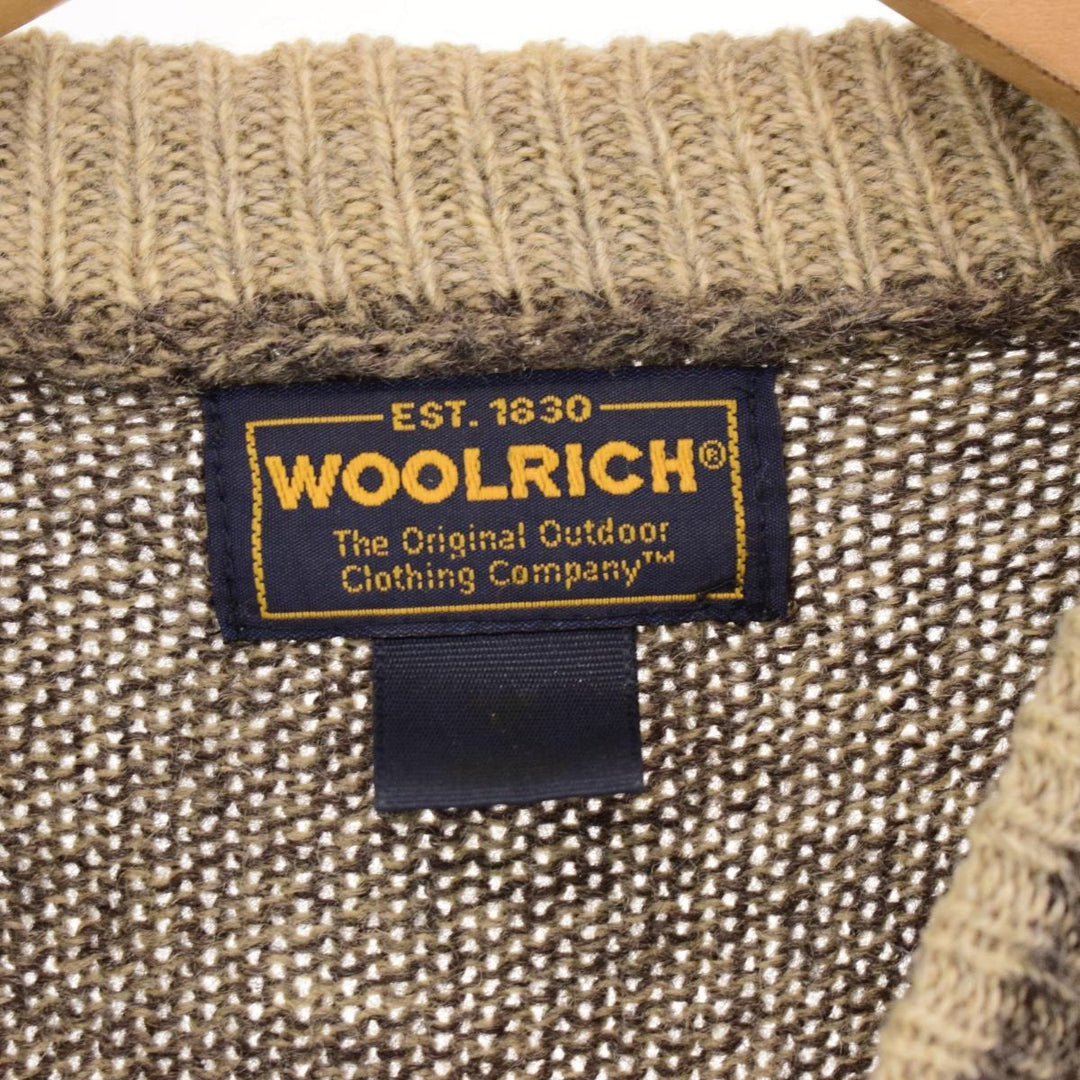 WOOLRICH Wool knit half button sweater Men's M /eaa365270