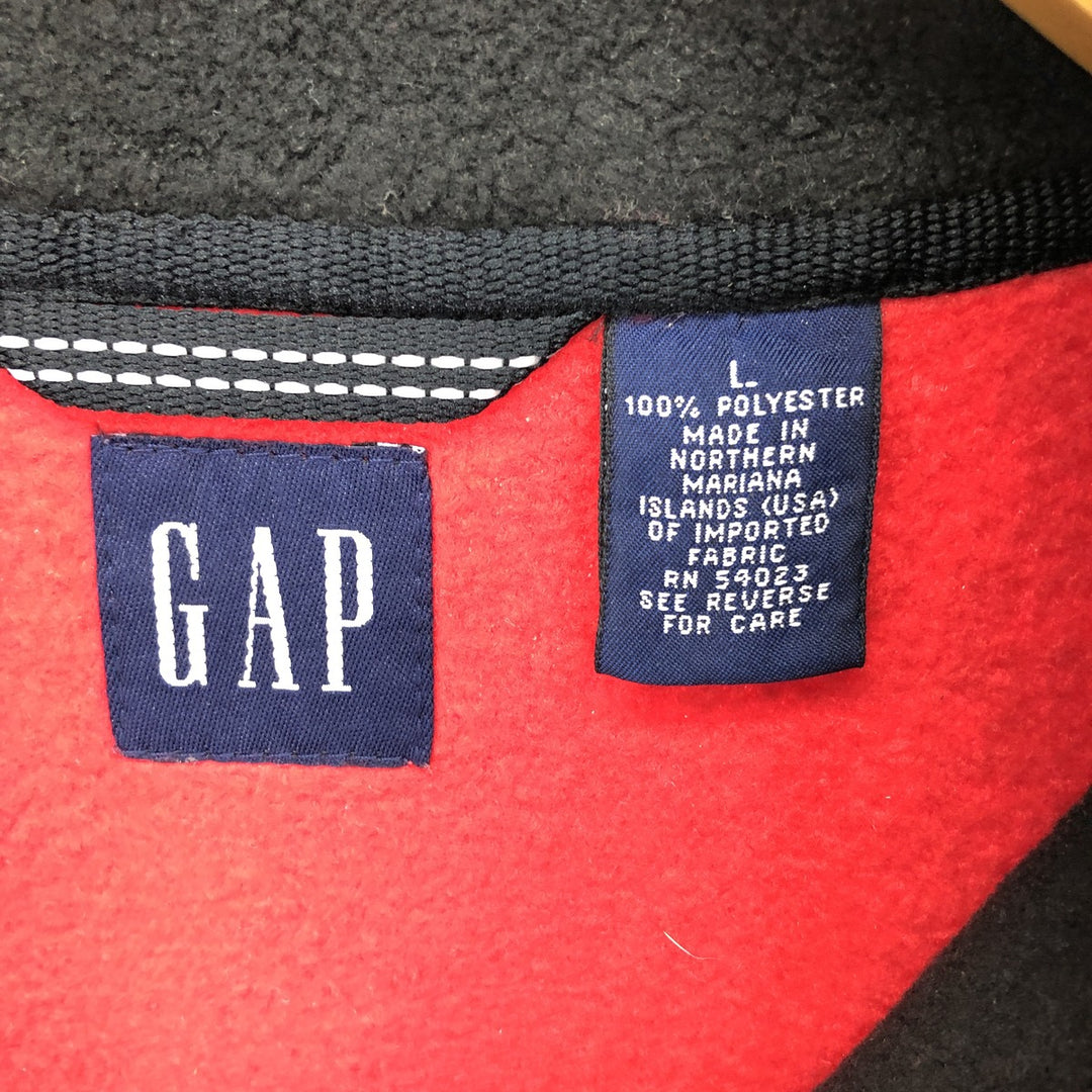 90'S GAP Old Gap Half Zip Fleece Pullover Men's L Vintage /eaa365396