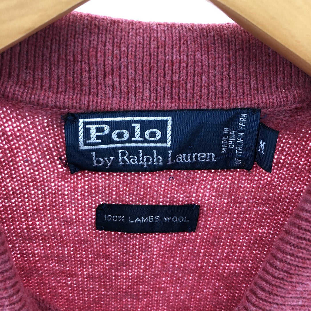 Ralph Lauren POLO by Ralph Lauren Collared Wool Knit Half Button Sweater Women's M /eaa365436